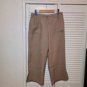 Brown Cropped Pants
